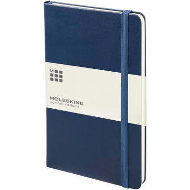 Moleskine Classic L hardcover notitieboek - Saffier blauw