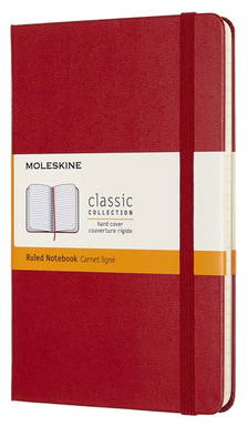 Moleskine Classic M hardcover notitieboek - Scharlakenrood