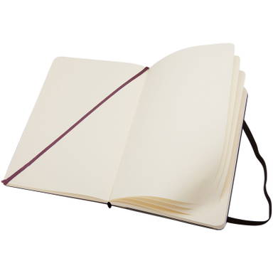 Moleskine Classic L hardcover blanco notitieboek - Zwart
