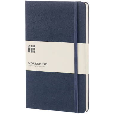 Moleskine Classic L hardcover blanco notitieboek - Saffier blauw