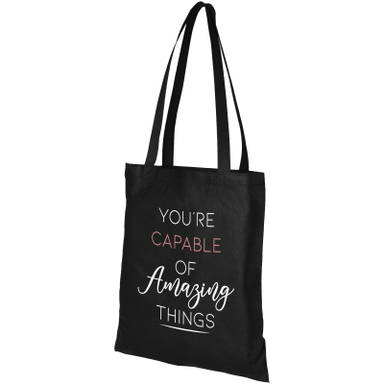Non woven conferentietas | 80 grams | 40 x 38 cm - Zwart