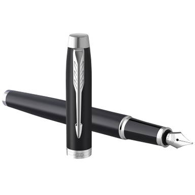 Parker IM Basic Füllfederhalter (blaue Tinte) - Mattschwarz