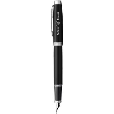 Parker IM Basic Füllfederhalter (blaue Tinte) - Mattschwarz