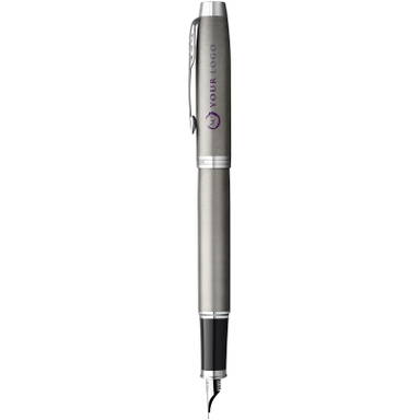 Parker IM Basic Füllfederhalter (blaue Tinte) - Silber