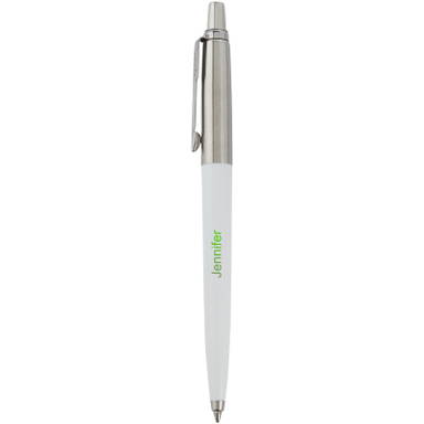 Parker Jotter recycelter Kugelschreiber (blaue Tinte) - Weiß