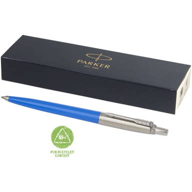 Parker Jotter recycelter Kugelschreiber (schwarze Tinte) - Prozessblau
