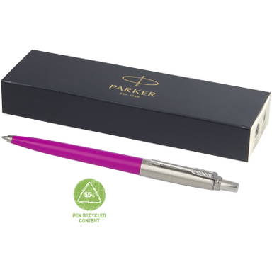 Parker Jotter recycelter Kugelschreiber (schwarze Tinte) - Magenta