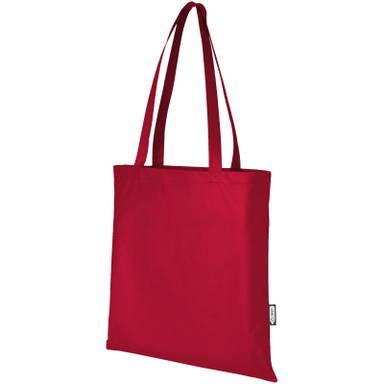 GRS gerecycled non woven conferentiedraagtas | 80 grams | 40 x 38 cm - Rood
