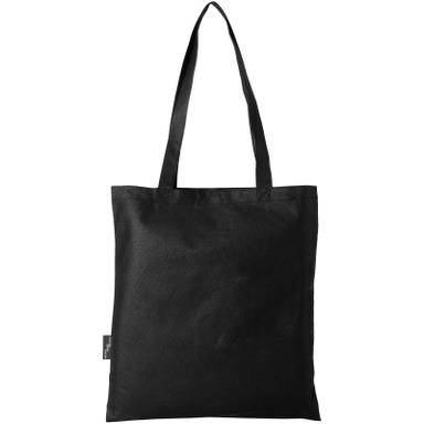 GRS gerecycled non woven conferentiedraagtas | 80 grams | 40 x 38 cm - Zwart