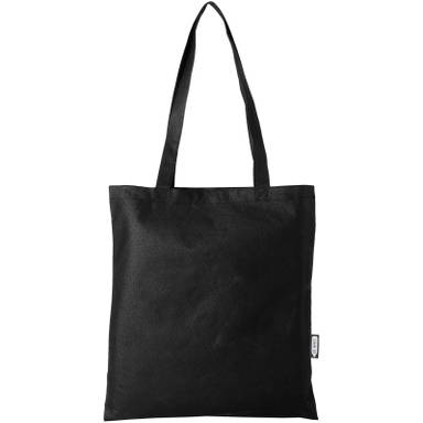 GRS gerecycled non woven conferentiedraagtas | 80 grams | 40 x 38 cm - Zwart