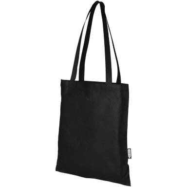 GRS gerecycled non woven conferentiedraagtas | 80 grams | 40 x 38 cm - Zwart