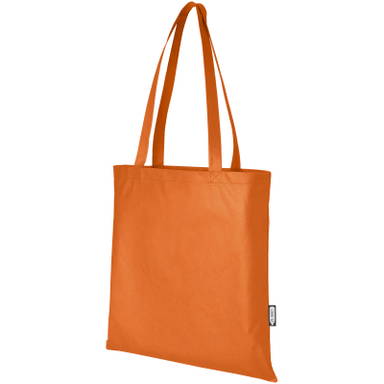 GRS gerecycled non woven conferentiedraagtas | 80 grams | 40 x 38 cm - Oranje