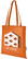 GRS gerecycled non woven conferentiedraagtas | 80 grams | 40 x 38 cm - Oranje