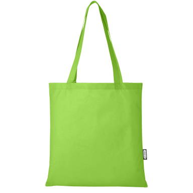GRS gerecycled non woven conferentiedraagtas | 80 grams | 40 x 38 cm - Lime