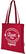 GRS gerecycled non woven conferentiedraagtas | 80 grams | 40 x 38 cm - Rood