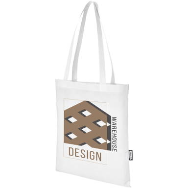 GRS gerecycled non woven conferentiedraagtas | 80 grams | 40 x 38 cm - Wit