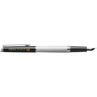 Waterman Hemisphere 2-Farben Füllfederhalter (blaue Tinte) - Weiß/schwarz