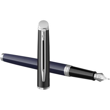 Waterman Hemisphere 2-Farben Füllfederhalter (blaue Tinte) - Blau/schwarz