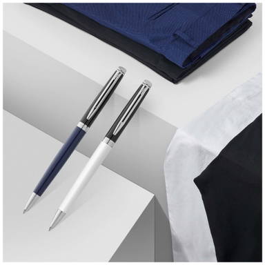 Waterman Hemisphere 2-Farben-Kugelschreiber (blaue Tinte) - Weiß/schwarz