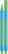 Stylo bille Schneider Slider Edge XB - Cyan/vert