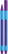 Stylo bille Schneider Slider Edge XB - Cyan/violet