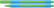 Stylo bille Schneider Slider Edge XB - Cyan/orange