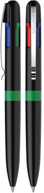 Stylo bille Schneider Take 4 accent - Noir/vert