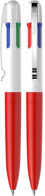 Stylo bille Schneider Take 4 - Rouge/blanc