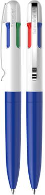 Stylo bille Schneider Take 4 - Bleu/blanc