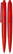 Schneider Like transparant balpen - Transparant rood