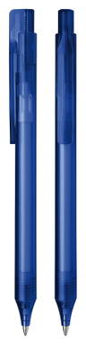 Stylo bille Schneider Essential - Bleu transparent