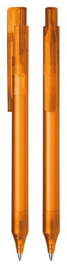 Stylo bille Schneider Essential - Orange transparent