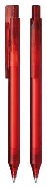 Stylo bille Schneider Essential - Rouge transparent