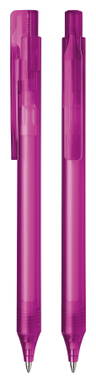 Stylo bille Schneider Essential - Rose transparent