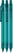 Schneider Skyton transparant balpen - Transparant turquoise