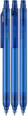 Stylo bille transparent Schneider Skyton - Bleu transparent
