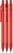 Schneider Skyton transparant balpen - Transparant rood