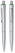 Schneider K 1 metal look balpen - Zilver/transparant groen