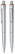 Schneider K 1 metal look balpen - Zilver/transparant rood