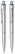 Schneider K 1 metal look balpen - Zilver/transparant blauw