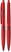 Schneider Loox KC balpen - Transparant rood