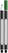 Schneider Line-Up fineliner - Zwart/wit, groen