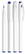 Schneider Topliner 967 Recycling fineliner - Wit/blauw