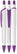Schneider Reco line white balpen - Wit/paars 