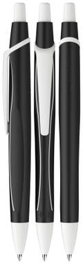 Stylo bille Schneider Reco line noir - Noir/blanc