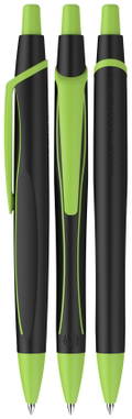 Stylo bille Schneider Reco line noir - Noir/vert