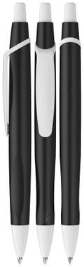 Stylo bille Schneider Reco max noir - Noir/blanc