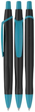 Stylo bille Schneider Reco max noir - Noir/pétrole