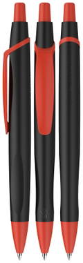 Stylo bille Schneider Reco max noir - Noir/rouge