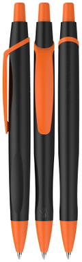 Stylo bille Schneider Reco max noir - Noir/orange